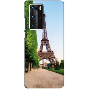 Чехол Эйфелева Башня для Huawei P40 Pro - (AlphaPrint) (Дорога в Париж)