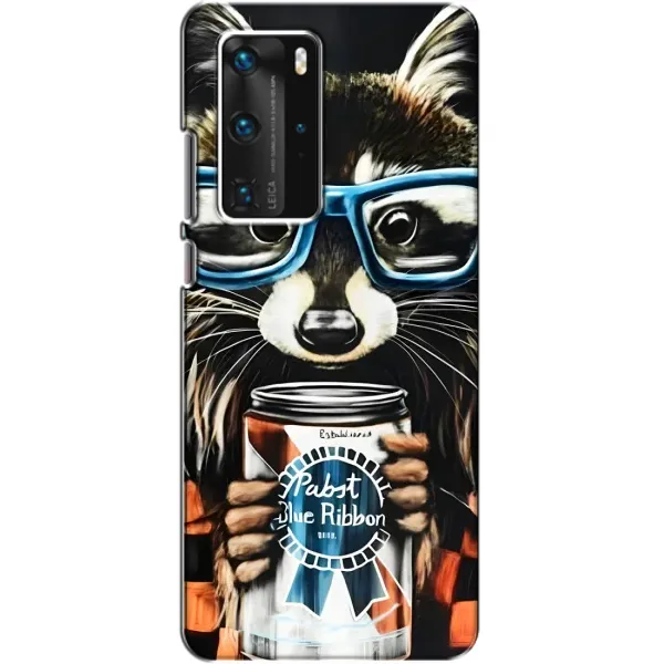 Чехол с принтом «Енот с банкой» для Huawei P40 Pro