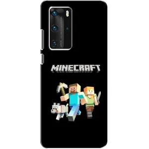 Чехол Майнкрафт на Huawei P40 Pro (AlphaPrint) Minecraft (герои Minecraft)