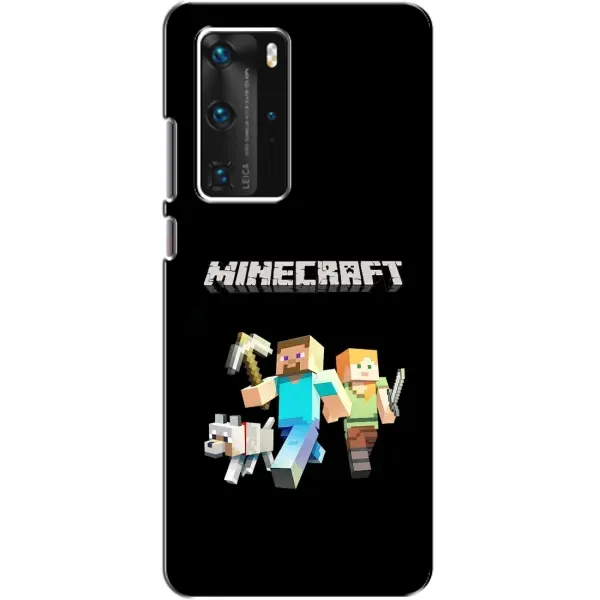 Чехол с принтом «герои Minecraft» для Huawei P40 Pro