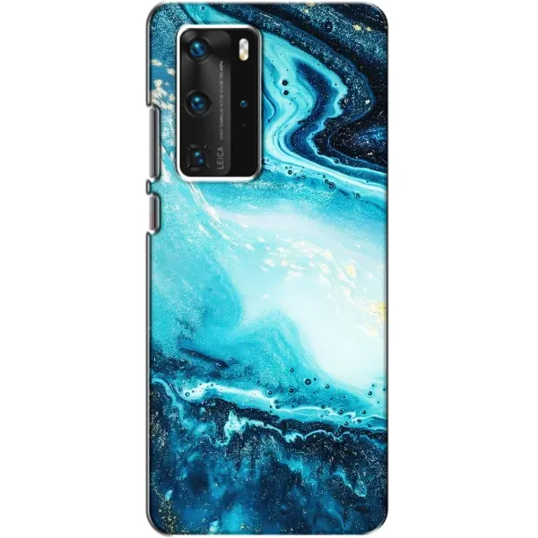 Чехол с принтом «Голубой мрамор» для Huawei P40 Pro Чехол с принтом «Голубой мрамор» для Huawei P40 Pro