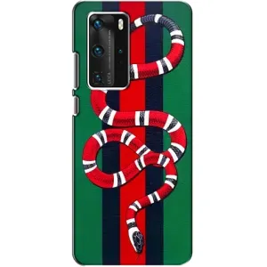 Чохли GUCCI для Хуавей П40 Про (AlphaPrint) (Gucci змія)