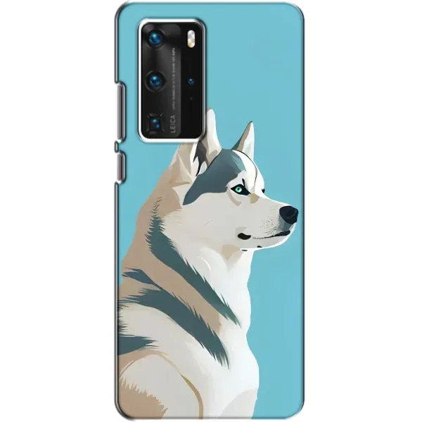 Чохол з принтом «Хаскі арт» для Huawei P40 Pro
