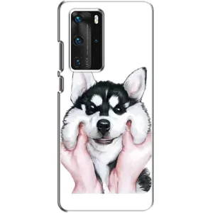 Чохол з Хаскі Huawei P40 Pro - (AlphaPrint) (Хаскі улибака)