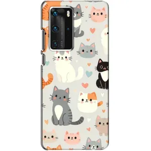 Чохол з малюнком кіт на Huawei P40 Pro (Колаж котів)