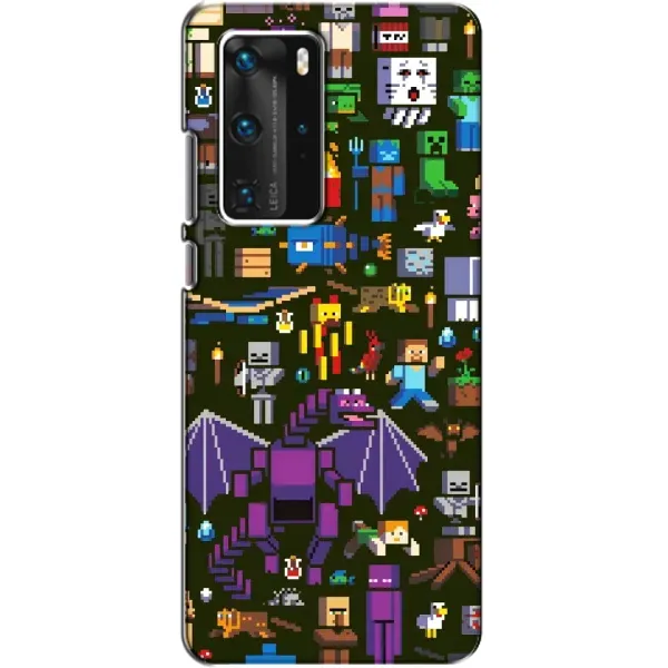 Чехол с принтом «Коллаж Майнкрафт» для Huawei P40 Pro