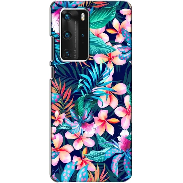 Чехол с принтом «Красочные цветы» для Huawei P40 Pro