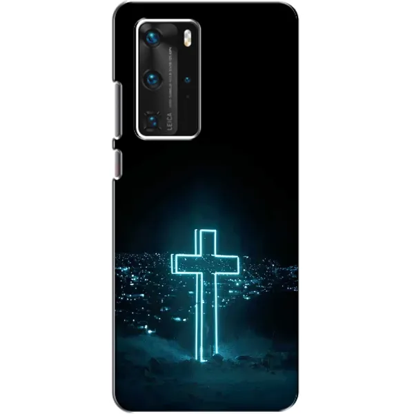 Чохол з принтом «Хрест і місто» для Huawei P40 Pro