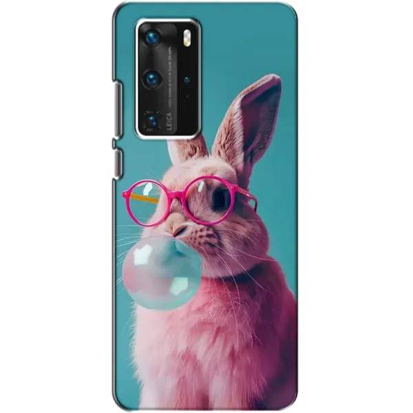 Чехол с принтом «Кролик в очках» для Huawei P40 Pro
