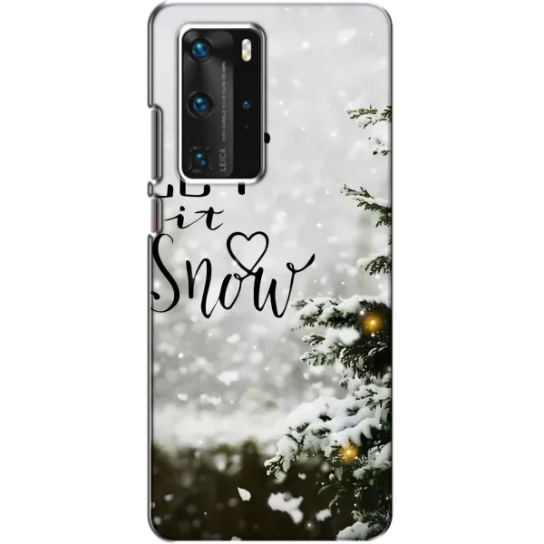 Чехол с принтом «Let it snow» для Huawei P40 Pro