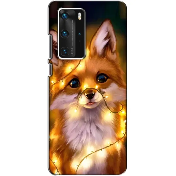 Чохол з принтом «Лисичка в гірляндах» для Huawei P40 Pro Чохол з принтом «Лисичка в гірляндах» для Huawei P40 Pro