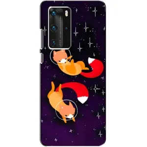 Чохли з картинкою Лисичка для Huawei P40 Pro (VPrint) (Лисички космонавти)