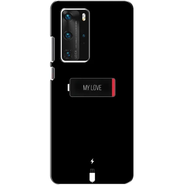 Чехол с принтом «Love battery» для Huawei P40 Pro