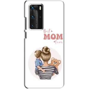 Чехлы для мамы на Huawei P40 Pro (Мама и сын)