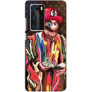 Брендновые Чехлы для Huawei P40 Pro - (PREMIUMPrint) (Mario LV)