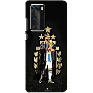 Чехлы для Huawei P40 Pro (Leo чемпион) (AlphaPrint) (Месси Король)