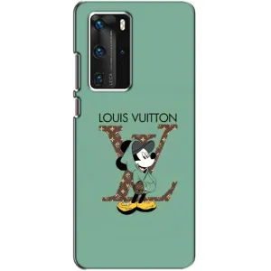 Чехлы Луи Витон для Huawei P40 Pro (AlphaPrint - LOUIS VUITTON) (Микки Маус LV)