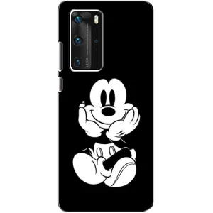 Міккі Маус чохол для Huawei P40 Pro (AlphaPrint - Мультяшні) (Маус на чорному)