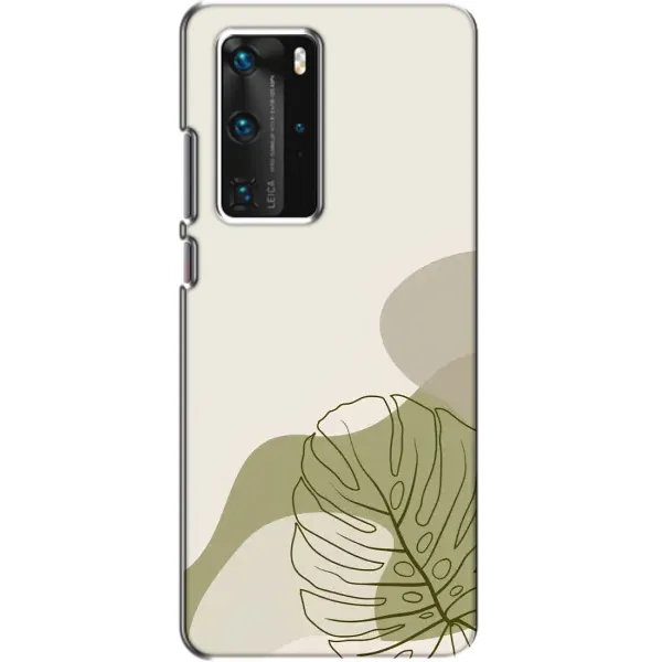 Чехол с принтом «Зеленая монстера дизайн» для Huawei P40 Pro