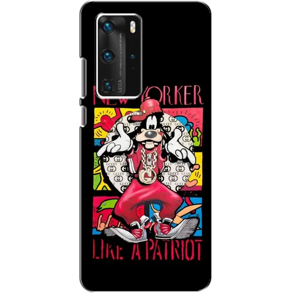 Чохол з принтом «Мультяшний Волк» для Huawei P40 Pro