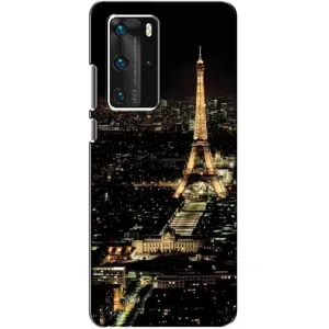 Чехол Эйфелева Башня для Huawei P40 Pro - (AlphaPrint) (Ночной Париж)