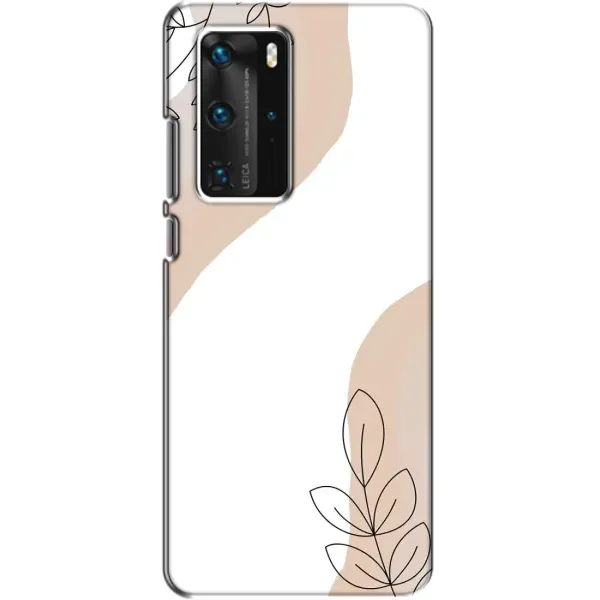 Чехол с принтом «Нюдовая веточка абстракция» для Huawei P40 Pro
