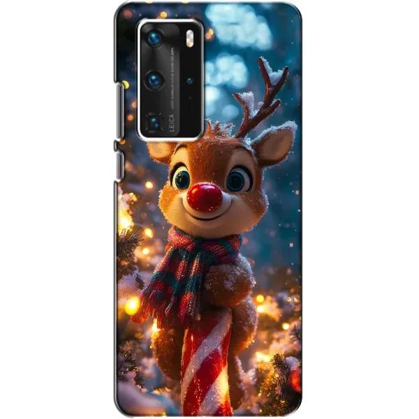 Чехол с принтом «Олень с шарфом» для Huawei P40 Pro