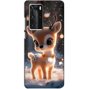 Яскравий чохол для Huawei P40 Pro з Зимові Оленята (Оленятко)