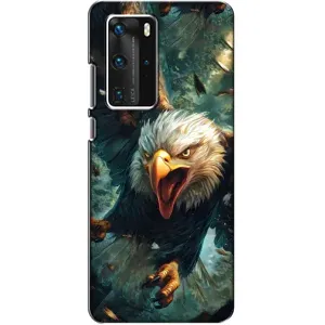 Чохол з картинкою 'Хижаки' для Huawei P40 Pro (Орел у польоті)