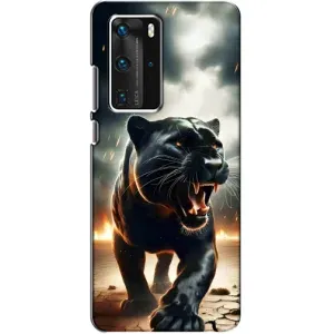 Чохол з картинкою 'Хижаки' для Huawei P40 Pro (Чорна пантера)
