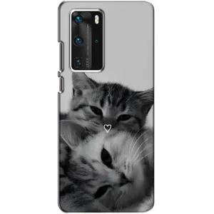 Чохол з малюнком кіт на Huawei P40 Pro (Пара котів)