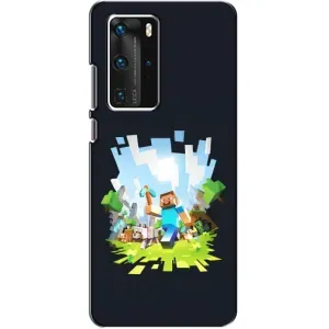 Чехол Майнкрафт на Huawei P40 Pro (AlphaPrint) Minecraft (персонажи Minecraft)