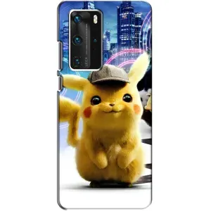 Чехол с Пикачу на Huawei P40 Pro (Пикачу в городе)