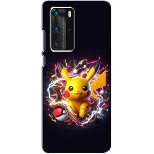 Чехол с Пикачу на Huawei P40 Pro (Пикачу с мячом)