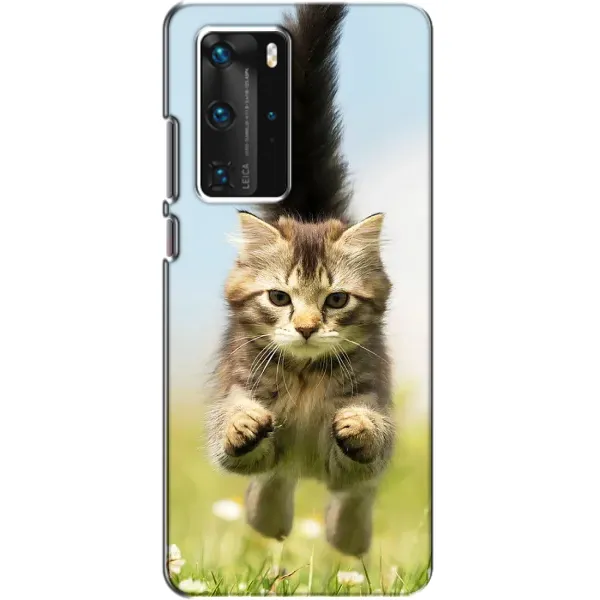 Чехол с принтом «Прыжок кота» для Huawei P40 Pro