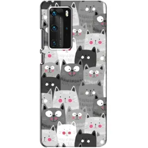 Чохли з Котиками для Huawei P40 Pro (VPrint) (Мальовані котики)