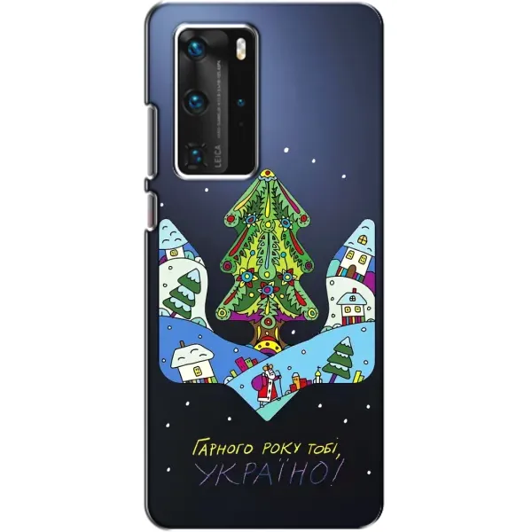 Чехол с принтом «Рождественский герб» для Huawei P40 Pro