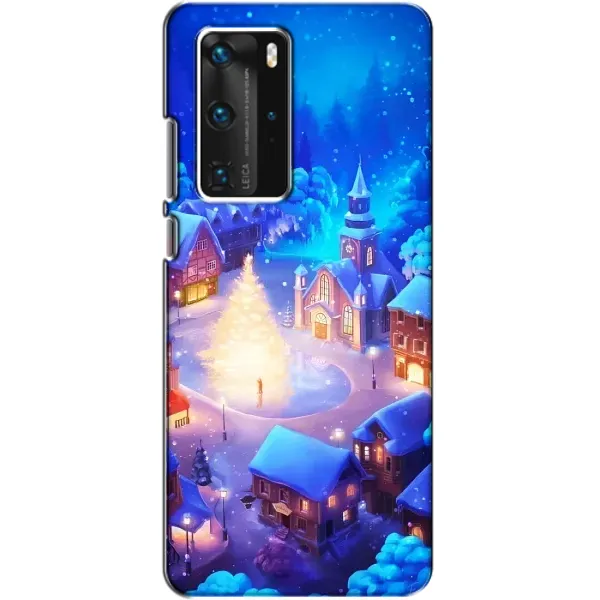 Чехол с принтом «Рождественский город» для Huawei P40 Pro