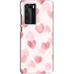 Чехол с розовым рисунком для Huawei P40 Pro