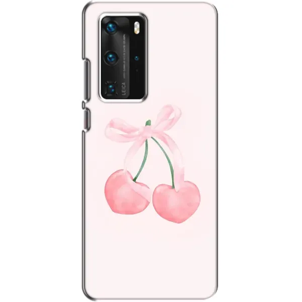 Чехол с принтом «Розовые вишни» для Huawei P40 Pro