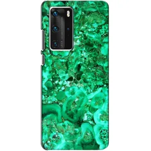 Мраморний чехол на Huawei P40 Pro (VPrint) (Салатовий Мрамор)