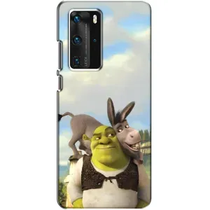 Чохол з мультфільмом Шрек на Huawei P40 Pro (Шрек та Осел)