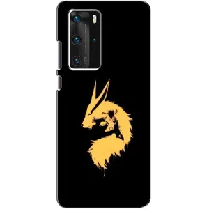 Naruto Anime Чехлы для Хуавей П40 Про (AlphaPrint) (силуэт Курама Наруто)