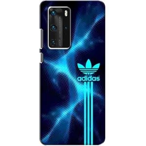 Чохли Адидас для Huawei P40 Pro (AlphaPrint) (Синій Адідас)