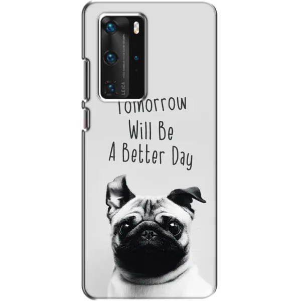 Чохол з принтом «Смішний Мопс» для Huawei P40 Pro Чохол з принтом «Смішний Мопс» для Huawei P40 Pro