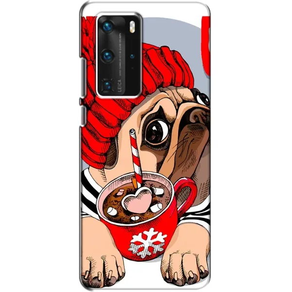 Чохол з принтом «Песик в шапці» для Huawei P40 Pro Чохол з принтом «Песик в шапці» для Huawei P40 Pro