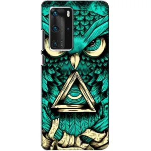Чохол з пташками на Huawei P40 Pro (VPrint) (Сова з оком)
