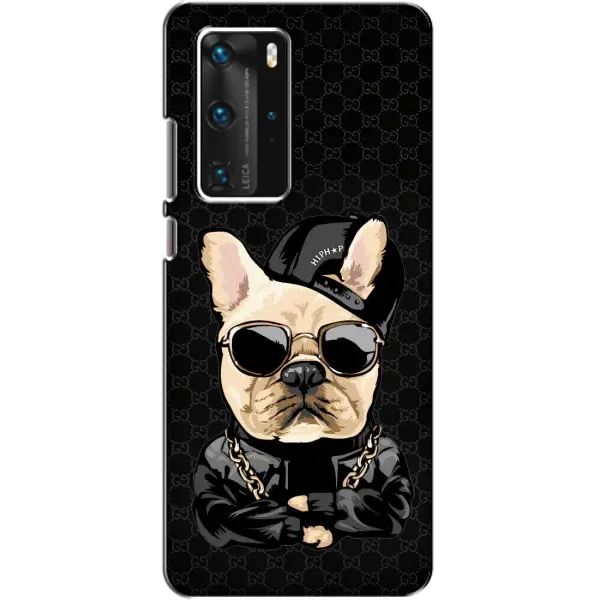 Чохол з принтом «Стильна собака» для Huawei P40 Pro