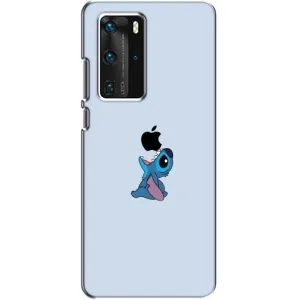 Чохол з принтом Стіч на Huawei P40 Pro (Stitch apple)