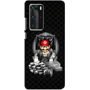 Чехлы с крутыми принтами для Huawei P40 Pro - (PREMIUMPrint) (Супер Марио)